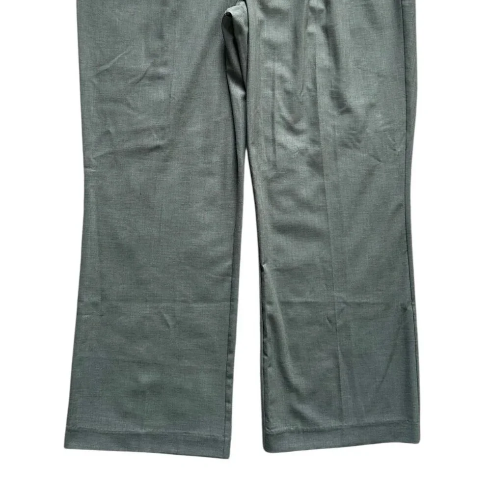 Democracy Ab Solution Women Pant 12 Olive Green Stretch Dress Slacks Lightweight - Picture 9 of 12